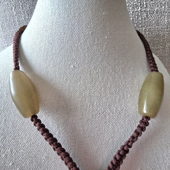 Antique Chinese Hand Carved Pierced Hetian Jade Pendant Necklace - Picture 3 of 8